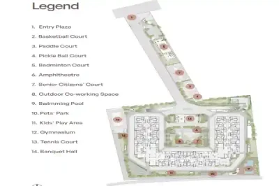 Assetz Miru and Miyo Apartment Masterplan by Assetz Property Group located at Yelahanka, next to SH 9, Bangalore Karnataka